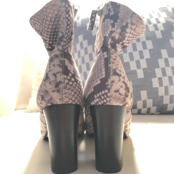 Steve Madden Snake Print Ankle Boots - Picture 3 of 7